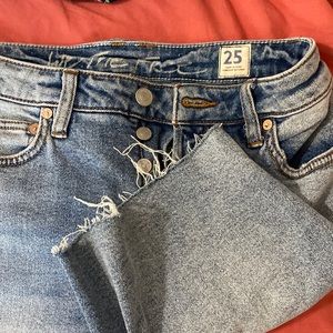 Free People denim shorts